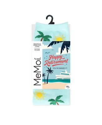 Goodbye Tension Hello Pension Greeting Card Crew Socks