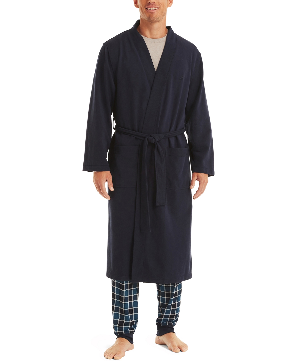 Men's Kimono Robe - Navy