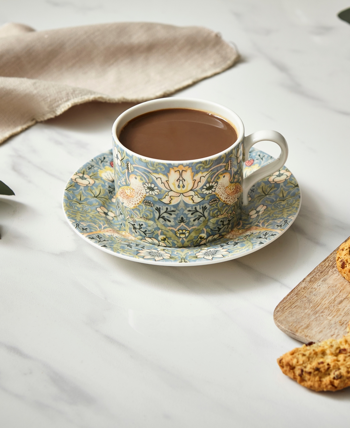 Spode Morris & Co. Teacup & Saucer Set