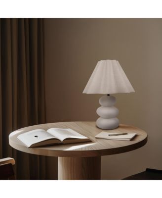 Kelsey 17.5" LED Bohemian Table Lamp with Ceramic Base