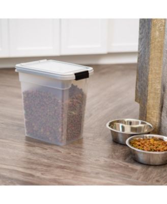 12.75 Quart Airtight Pet Food Storage Container for Dog, Cat, Bird and Other Animals, Gray