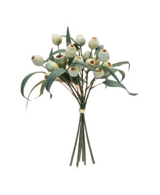 Set of 2 Pod Bundles - 14” Styrofoam & Polyester Decorative Accents for Home