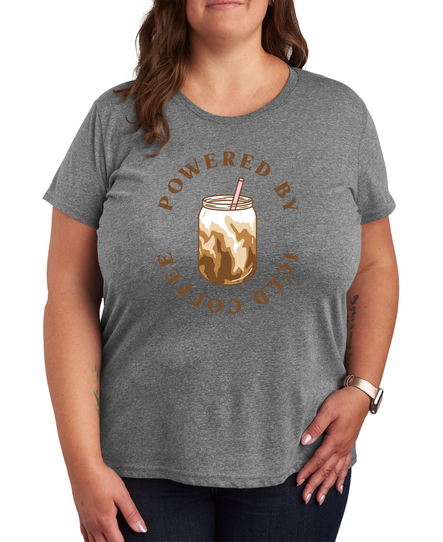 Iced Coffee Plus Size Graphic Tee