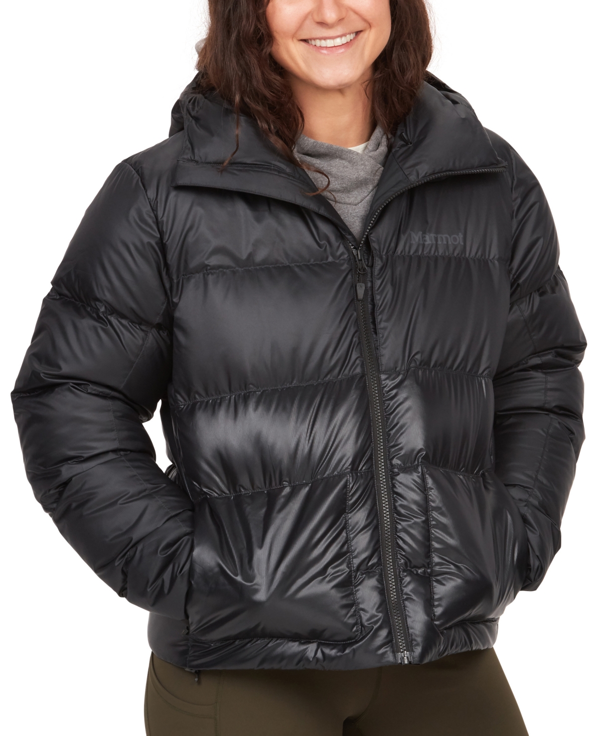 Women's Guides Hooded Zip-Front Down Coat - Auburn/Sunburn