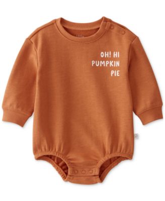 Carter's - Baby Oh Hi Pumpkin Pie Cotton French Terry Bubble Bodysuit