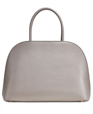 Malverne Double Top Handle Leather Satchel