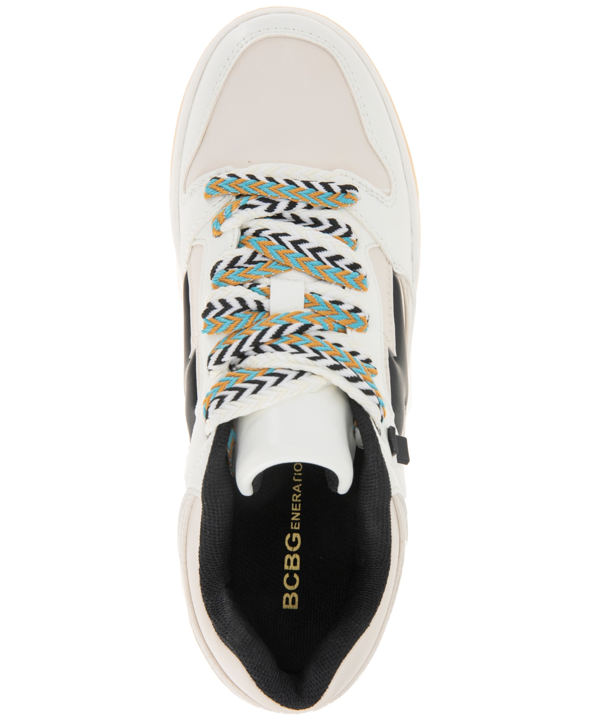 BCBGeneration Women's Kortini Zig-Zag Lace-Up Sneakers -Black