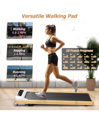 Under Desk Treadmill with Remote Control and LED Display for Home Office