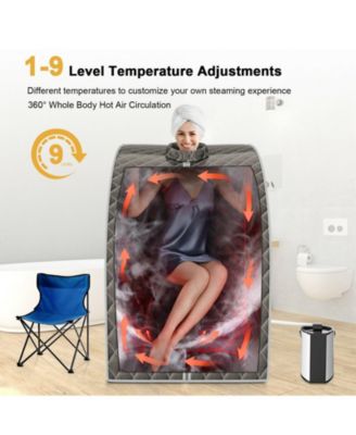 Portable Personal Steam Sauna Spa with 3L Blast-proof Steamer Chair