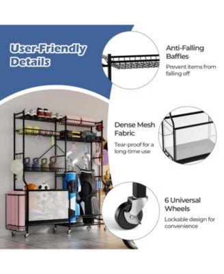 Sports Equipment Organizer for Garage