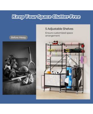 Sports Equipment Organizer for Garage