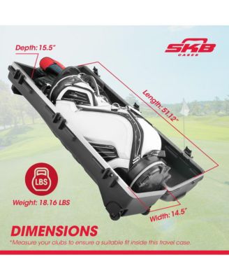 Cases ATA Staff Pro XL Hard Plastic Storage Wheeled Cart Golf Travel Case