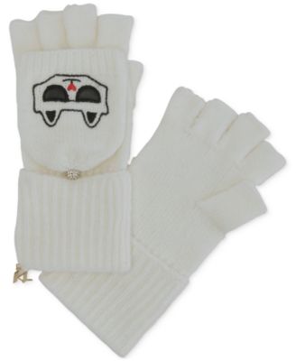 KARL LAGERFELD PARIS - Women's Choupette Pop-Top Gloves