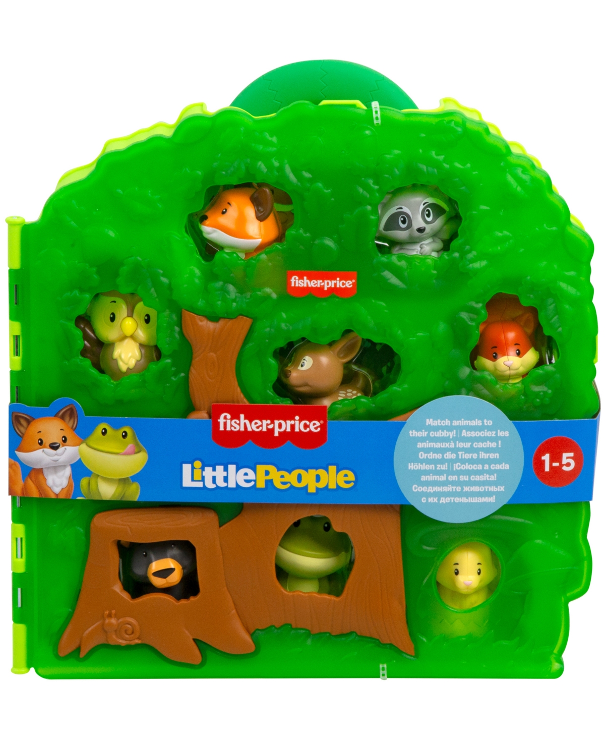 Little People Fisher-price  Forest Friends Carry Case Toddler Playset With Figures, 9 Pieces In Multi-color