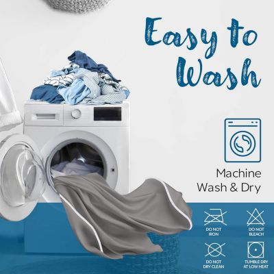 Waterproof Zippered Mattress Encasement - Full XL Size (9-11 Deep) - Grey