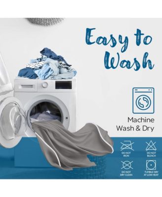 Waterproof Zippered Mattress Encasement - Queen Size (11-13 Deep) - Grey