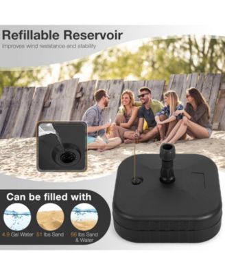 Patio Fillable Umbrella Base Fit 1.5 Inch Umbrella Poles for Yard Poolside