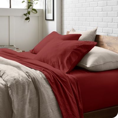 Ultra-Soft Sandwashed Microfiber 4 Piece Sheet Set, Queen