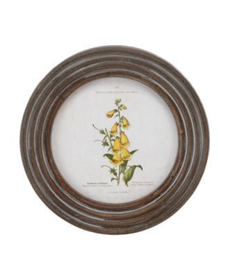 Framed Floral Print for Elegant Wall Art and Home Accents (Set of 6)