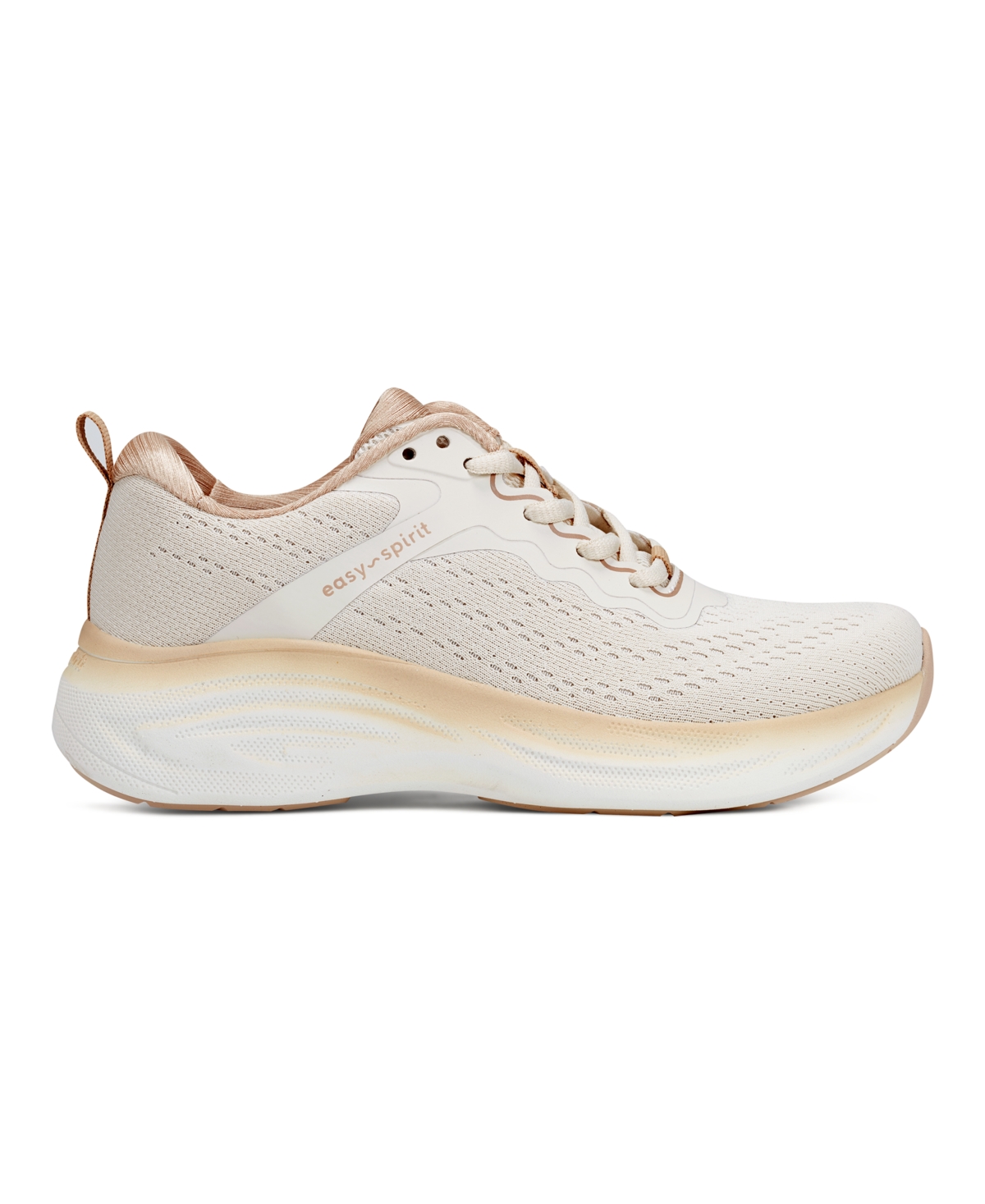 Easy Spirit Women's X Denise Austin Baxter Casual Lace-up Sneakers In Light Natural