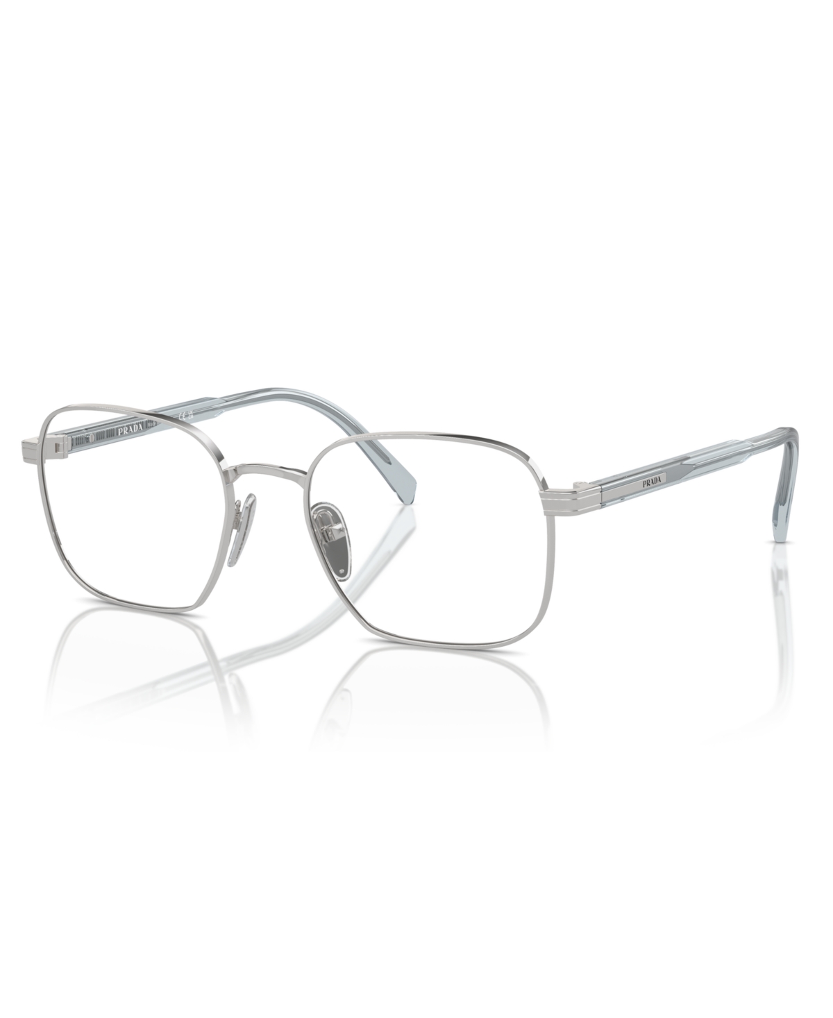 Prada Men's Eyeglasses, Pr A55v In Silver