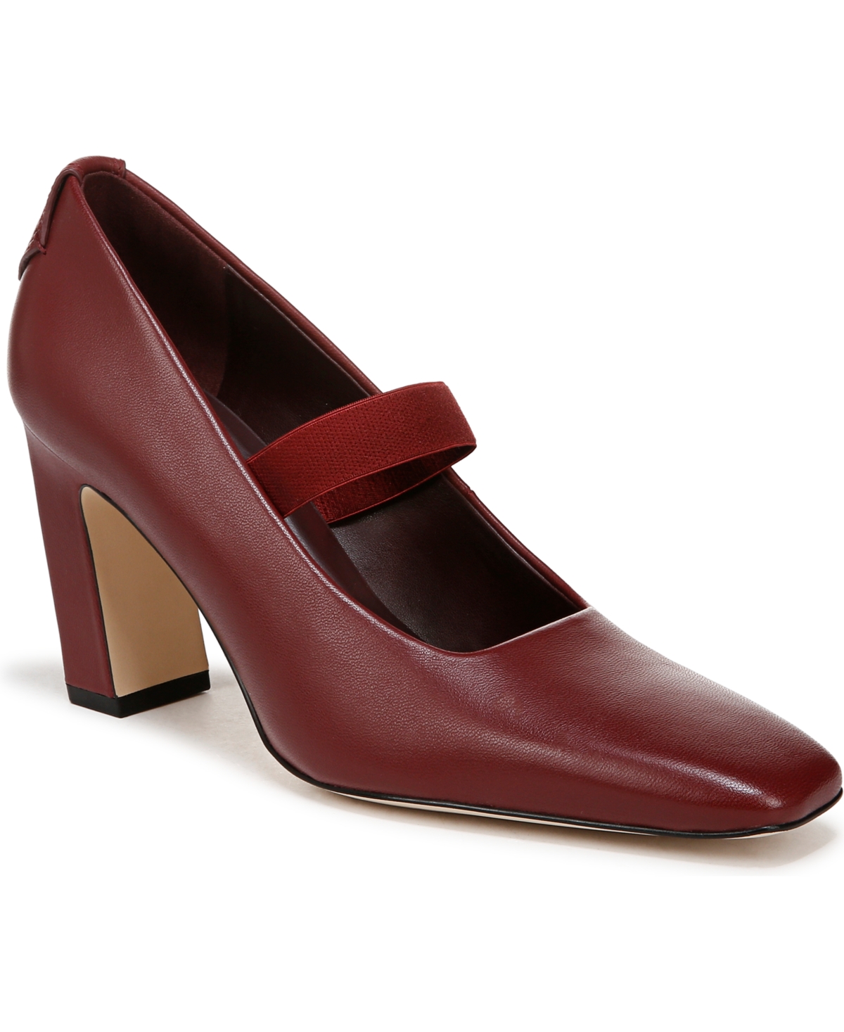 Franco Sarto Sarto By  Women's Flexa Bria Mary Jane Square Toe Pumps In Berry Red Leather