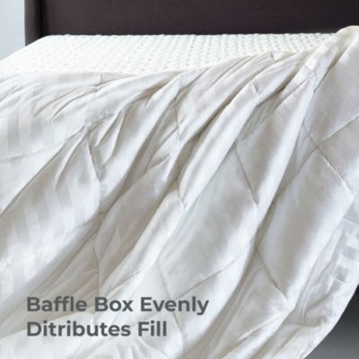 Mid-Loft Duvet Insert | King | White | Mid Loft | Viscose Material | Soft, Comfortable & Wicks Moisture
