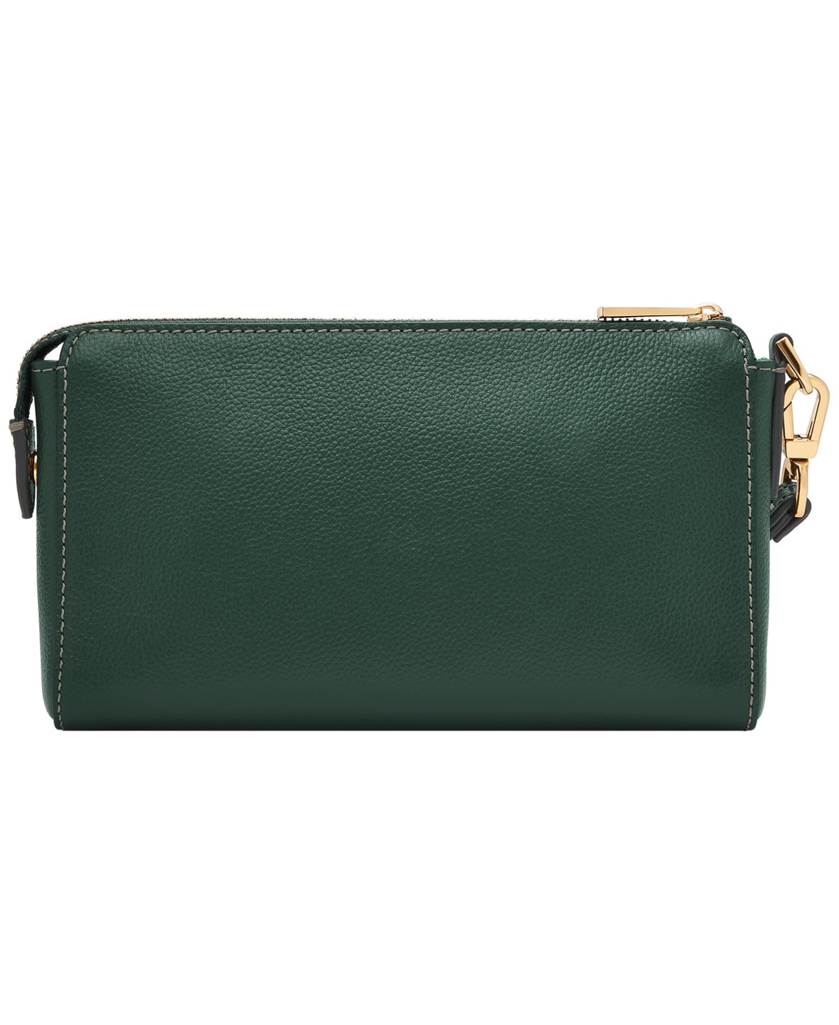 Fossil Wristlet Leather Wallet In Black