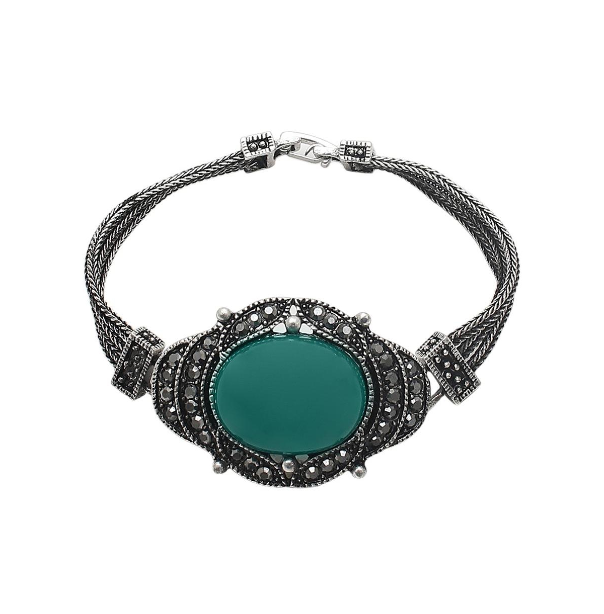 Sohi Women's Stone Statement Bracelet