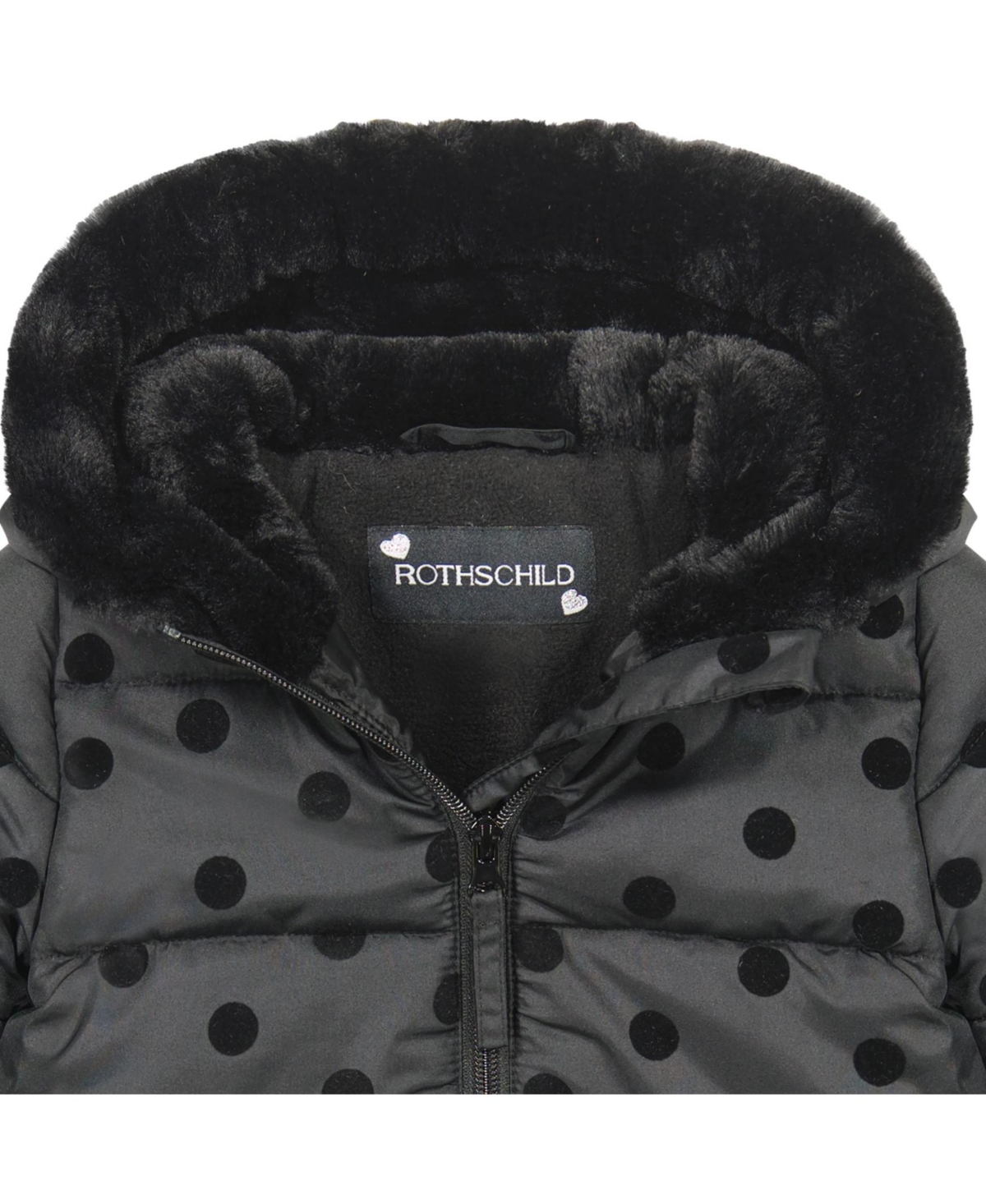 S Rothschild & Co Baby Girls Flocked Longline Jacket