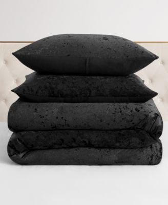 Crushed Velvet 3-Pc. Comforter Set, Full/Queen