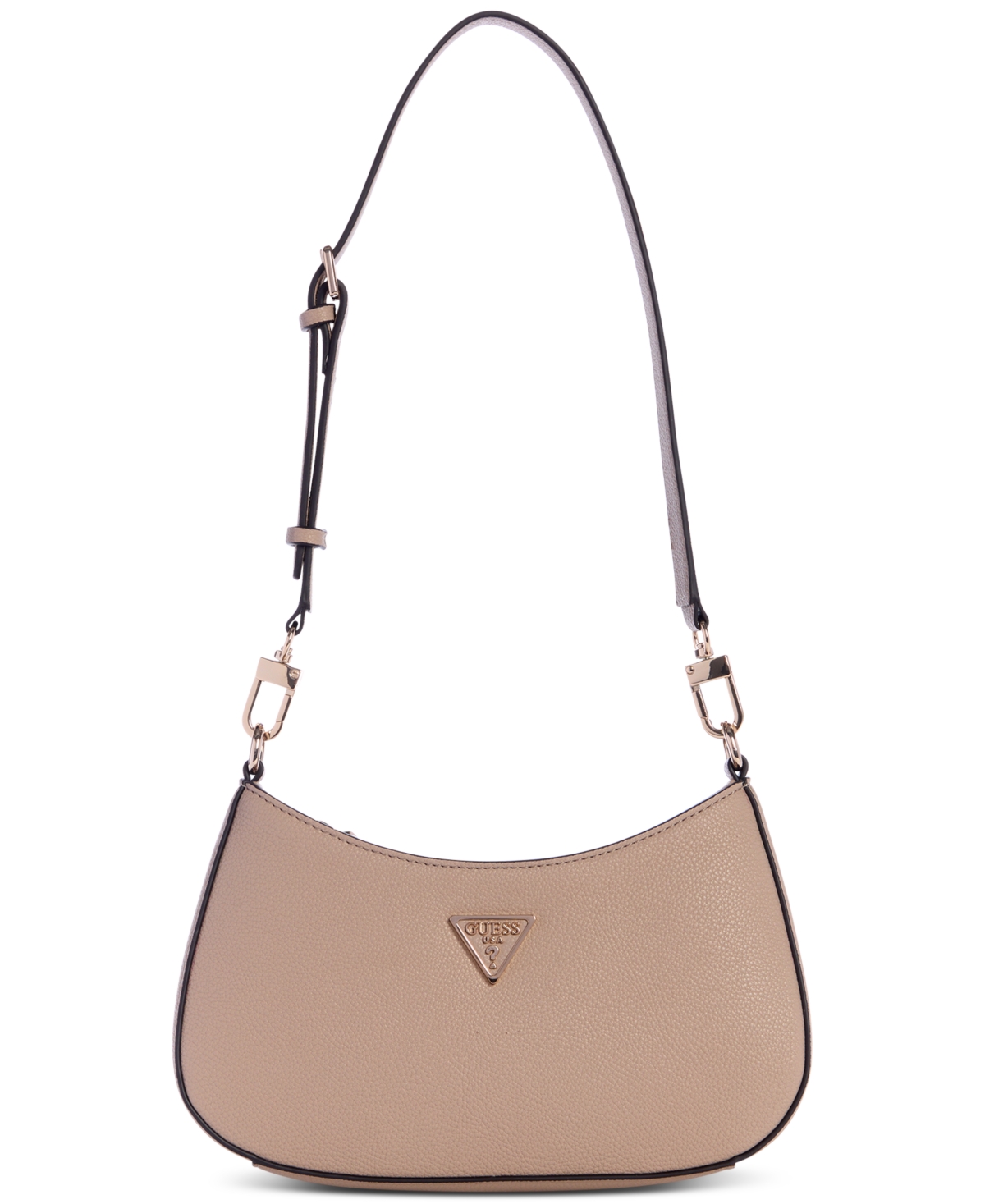 Guess Glimmer Mini Top Zip Shoulder Bag Created For Macy s In Taupe ModeSens