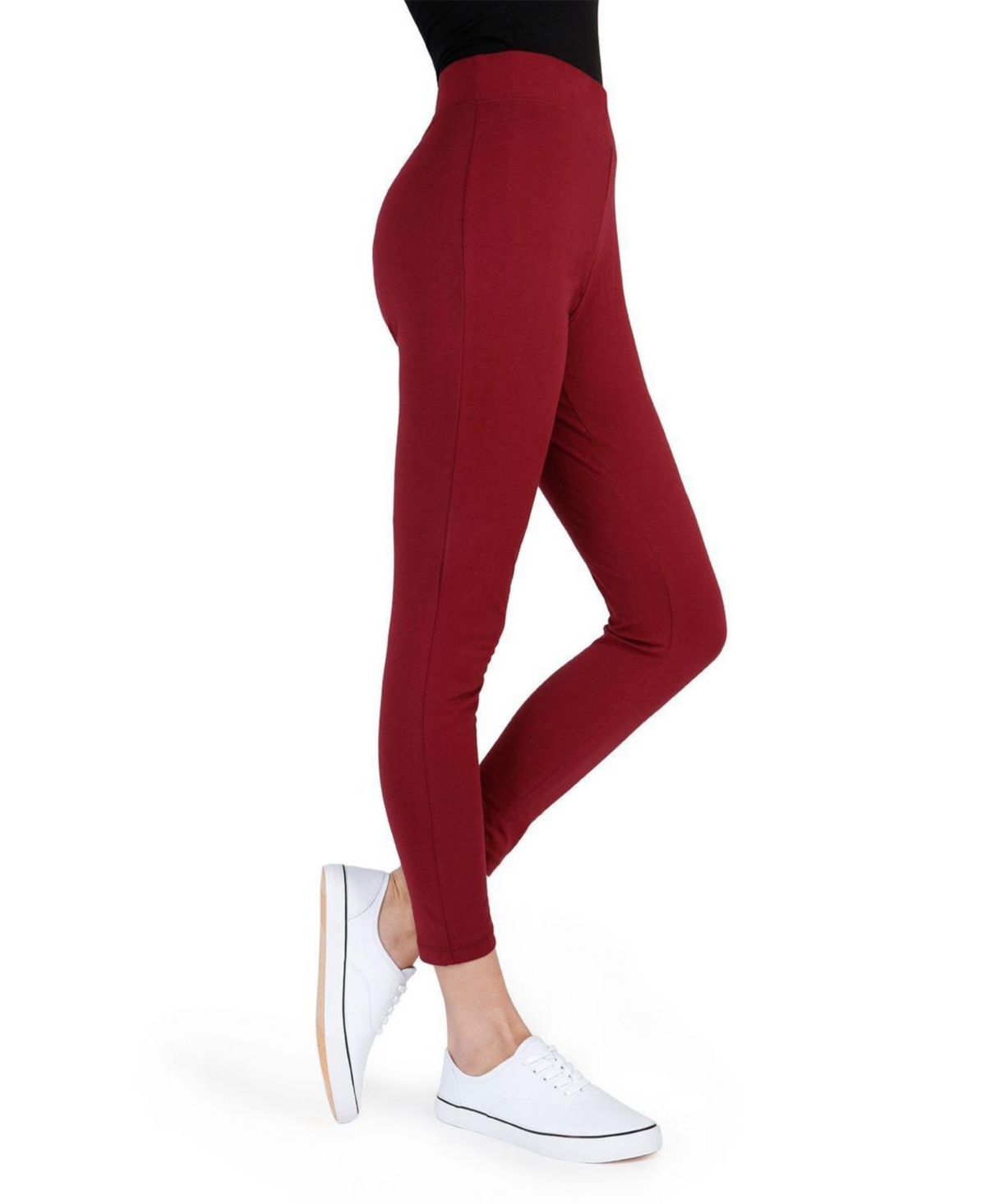 Women's Comfort Cotton Blend Leggings - Dark gray heather
