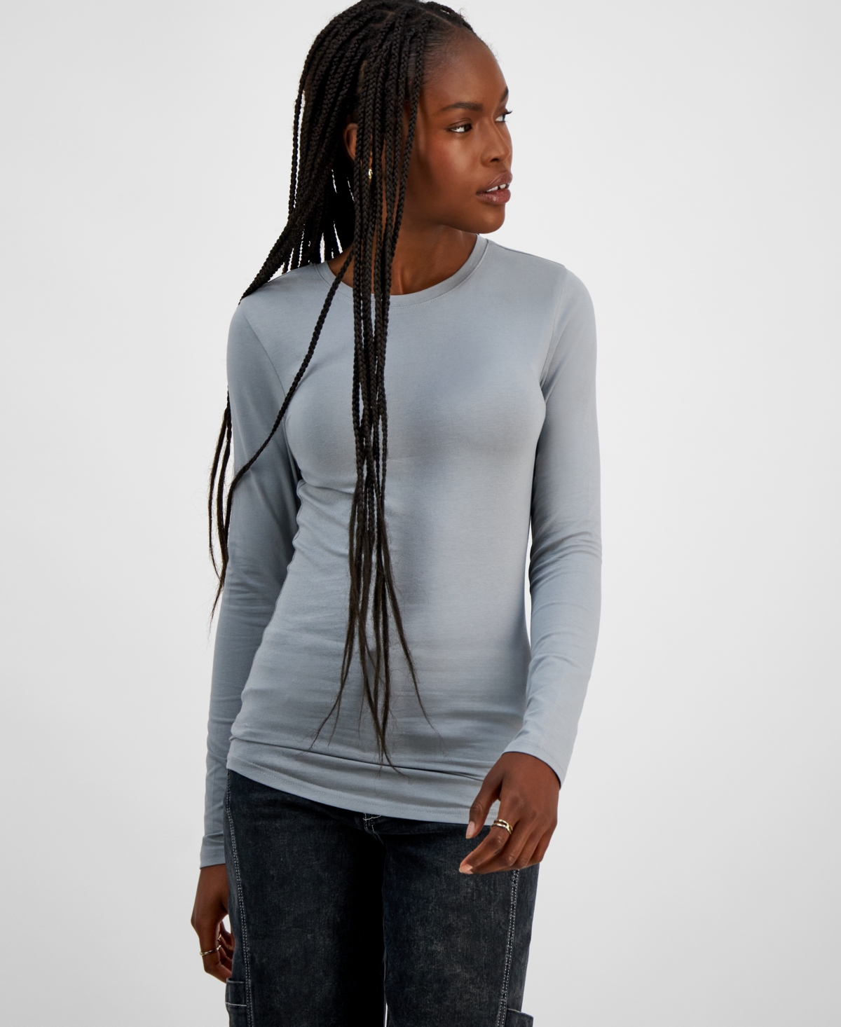 Juniors' Long-Sleeve T-Shirt - Valerian