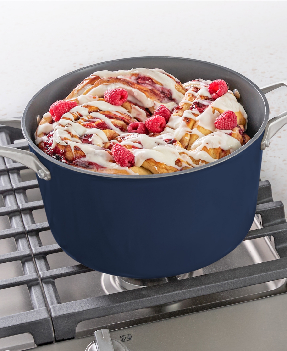 Calphalon Premier Ceramic Nonstick 7-qt. Dutch Oven With Lid In Mushroom Grey