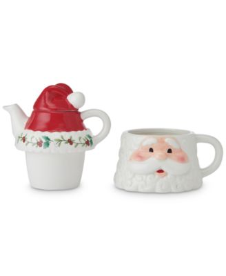 Santa Teapot & Tea Mug for One