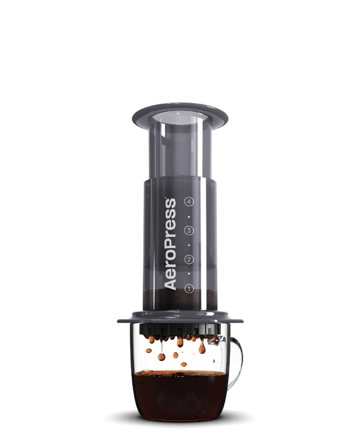 Aeropress 3-in-1 Technology Single-cup Travel Coffee Maker In Gray