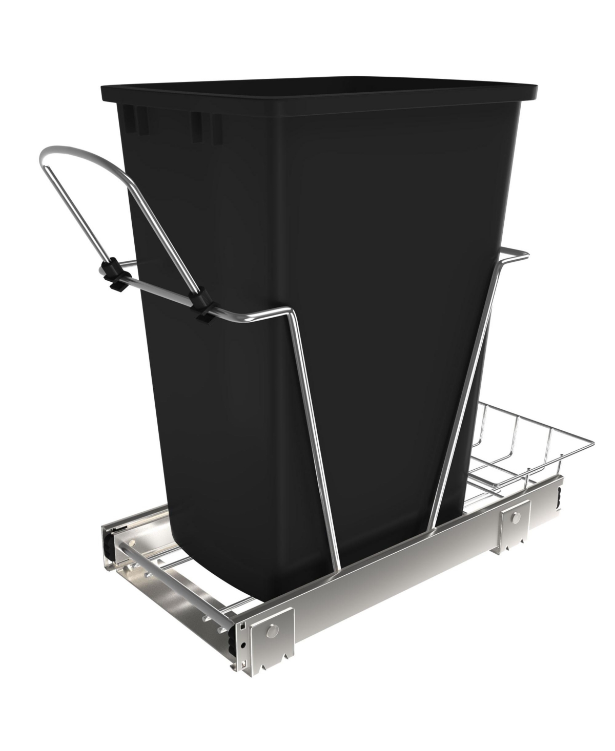 Pull Out Trash Can 35 Qt for Kitchen Cabinets, Black, Rv-12KD-18C S - Black