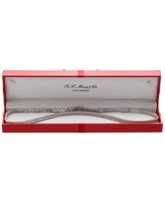Men's Diamond 24 Double Row Necklace (1 ct. t.w.) in Sterling Silver or 14k Gold-Plated Silver