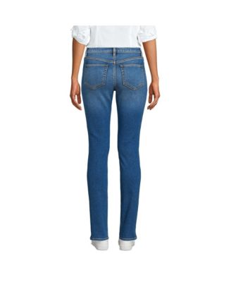 Women's Recover Mid Rise Straight Leg Blue Jeans