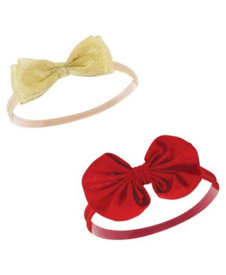 Baby Girls Hudson Cotton Headbands 5pk, Black Gold Heart, 0-24 Months