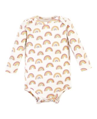 Cotton Long-Sleeve Bodysuits 5-Pack