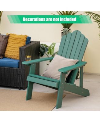 Weather Resistant HIPS Outdoor Adirondack Chair with Cup Holder