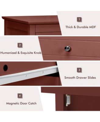 2-Tier Accent Table with Spacious Tabletop