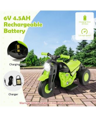 6V Kids Electric Ride on Motorcycle with Bubble Maker and Music