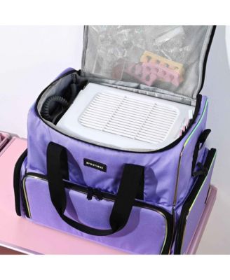 24W Nail Dust Collector Vacuum Cleaner Nail Vacuum Fan Nail Suction Dust Extractor with Reusable Filter for Nail Salon, Nail Artists, Nail Art Enthusiasts