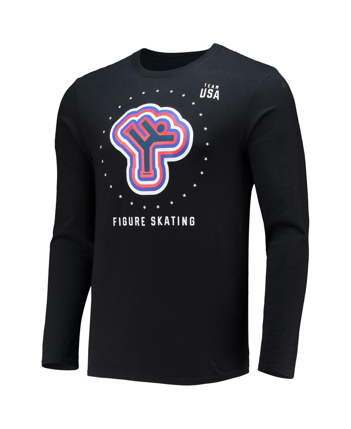 Fanatics Men'sTeam Usa Figure Skating Long Sleeve T-Shirt - Black