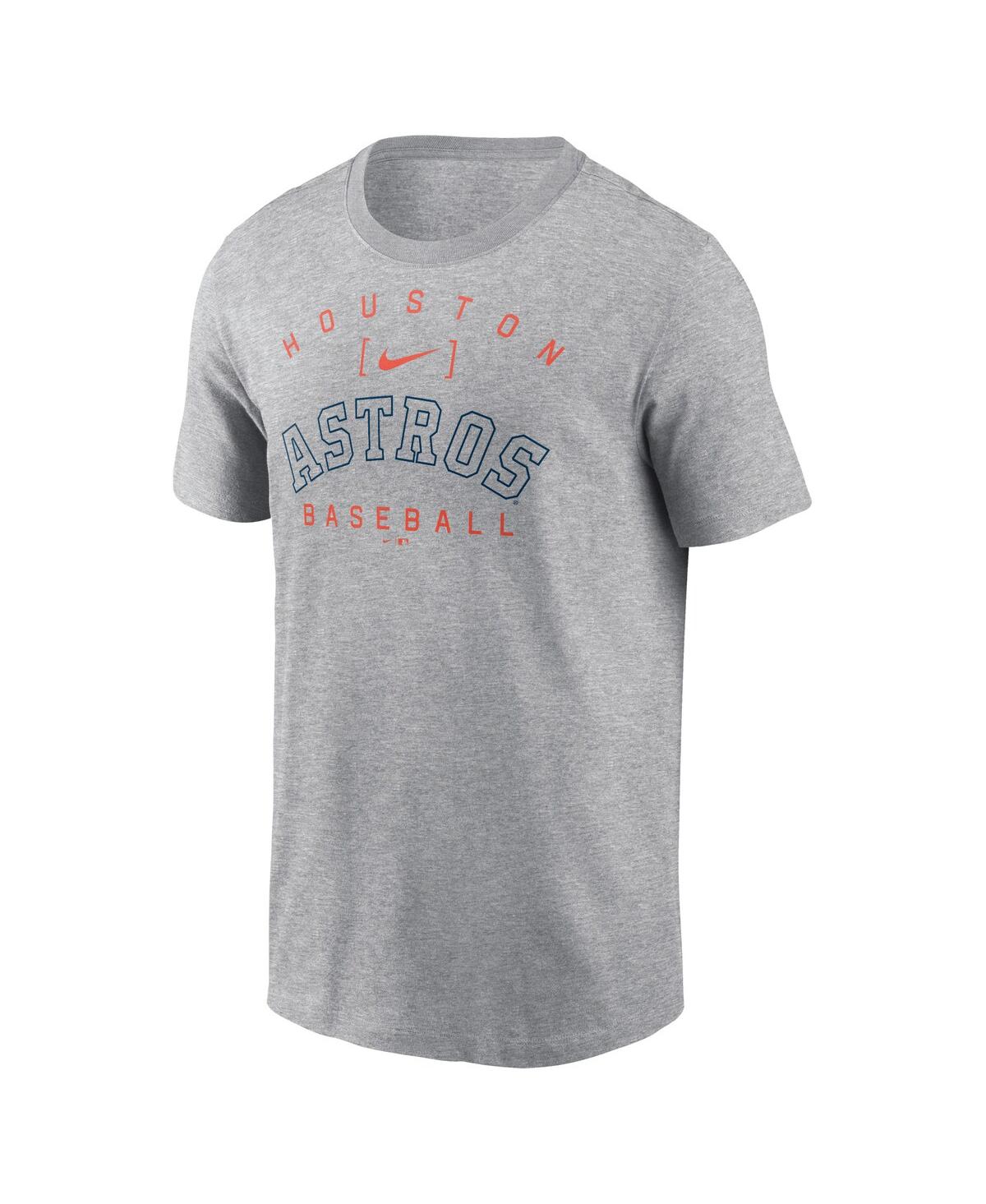 Nike Men'sHouston Astros Home Team Athletic Arch T-Shirt - Heather Gray