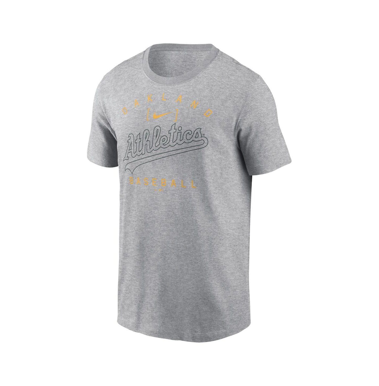 Мужская футболка Nike Heather Gray Oakland Athletics Home Team Athletic Arch — фото 3