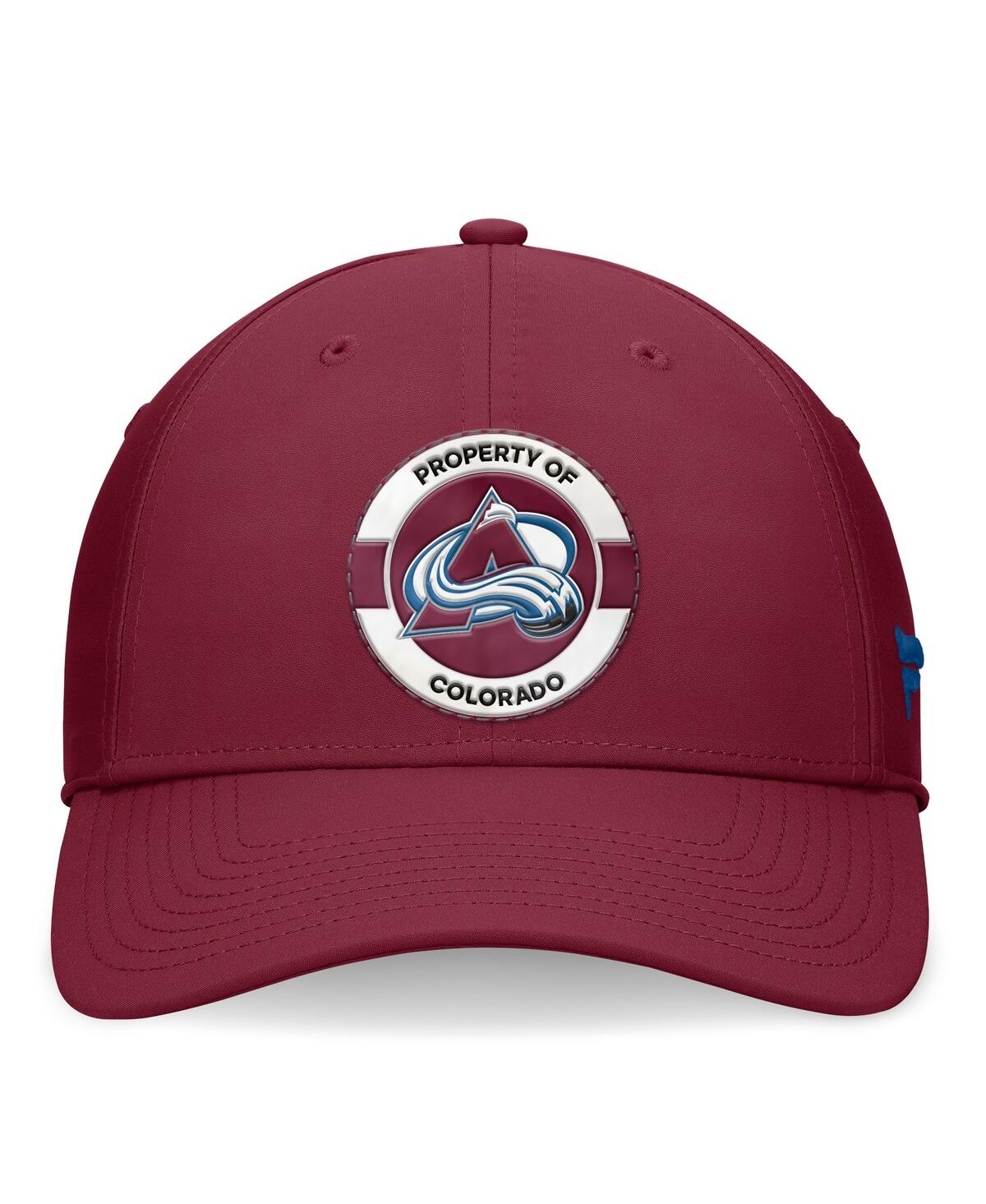 Fanatics Men'sColorado Avalanche Authentic Pro Training Camp Flex Hat - Burgundy
